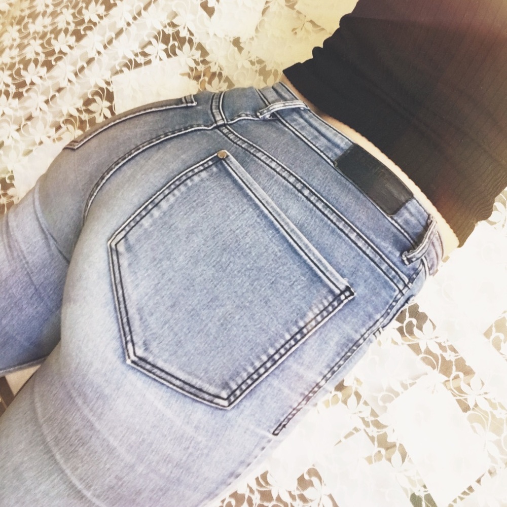 H&M vintage -inspired skinny high waisted jeans 27